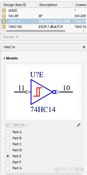 四分五裂的原理图符号-设计74HC14的库文件-PCB系列教程2-4_74HC14_09